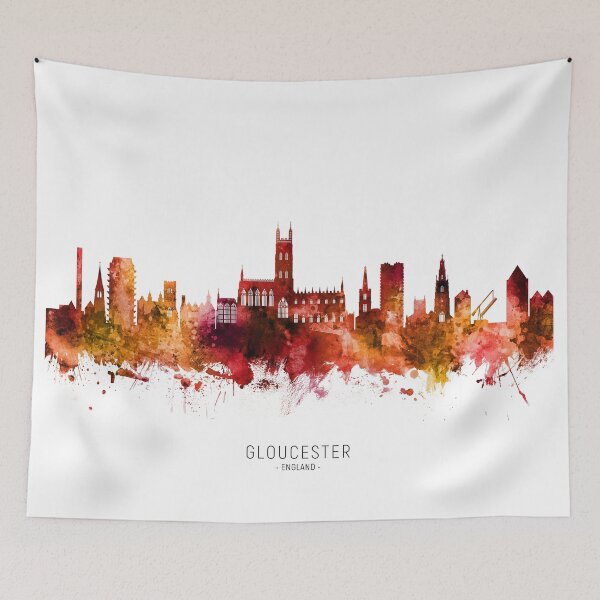 Item preview, Gloucester England Skyline designed and sold by ArtPrints.