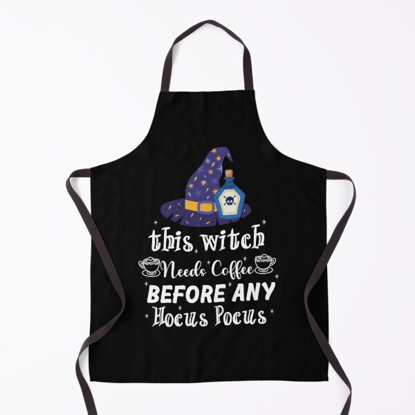 Item preview,  this witch needs coffee before any hocus pocus, funny Halloween witch for women  designed and sold by NiceSpot.