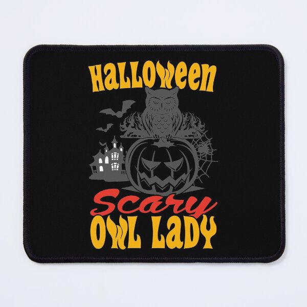 Item preview, Scary Halloween Owl Lady | halloween owl designed and sold by Beautiful Designs.