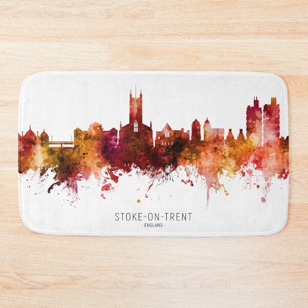Item preview, Stoke-on-Trent England Skyline designed and sold by ArtPrints.
