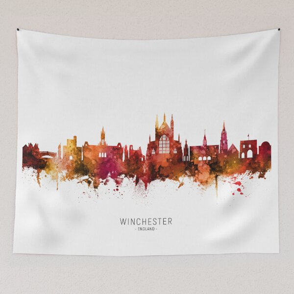 Artikelvorschau, Winchester England Skyline entworfen und verkauft von ArtPrints.