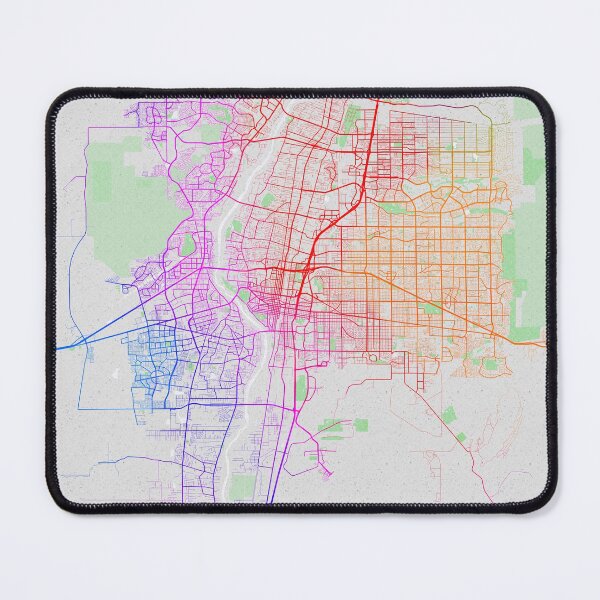 Item preview, Albuquerque City Map of New Mexico, USA - Colorful designed and sold by deMAP.