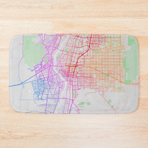 Item preview, Albuquerque City Map of New Mexico, USA - Colorful designed and sold by deMAP.