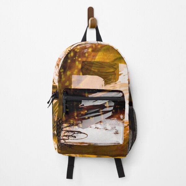 Item preview, Acrylic Brush Stroke Block Collage Patterned- Yellow designed and sold by Designs By YL.
