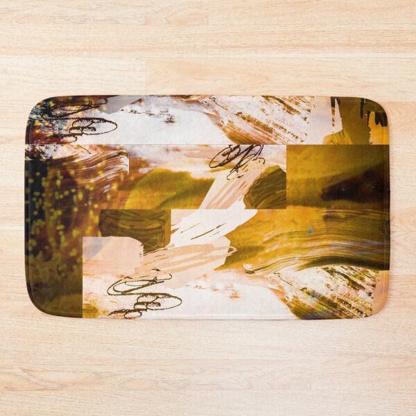 Item preview, Acrylic Brush Stroke Block Collage Patterned- Yellow designed and sold by Designs By YL.