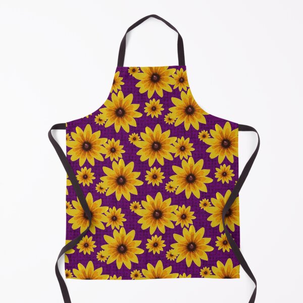Item preview, Blackeyed Susan on Burlap Magenta Repeat 5748 designed and sold by Art in My Loft.