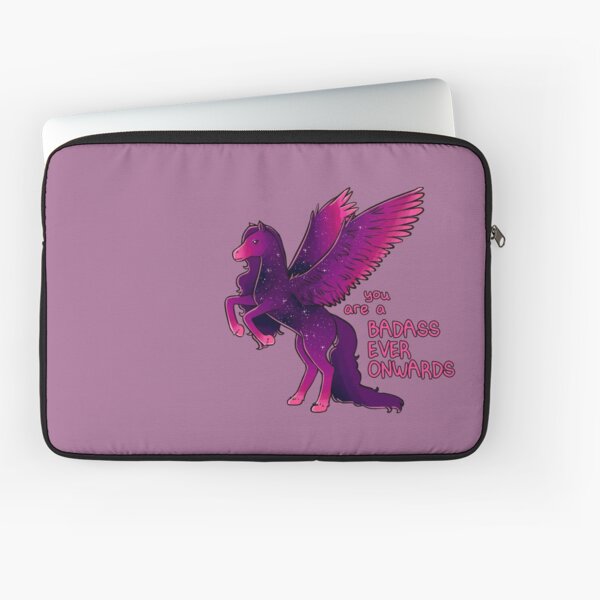 "Badass Ever Onwards" Pegasus Laptop Sleeve