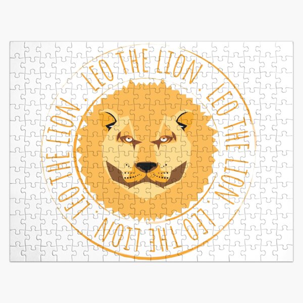 Leo the brownish retro lion Jigsaw Puzzle