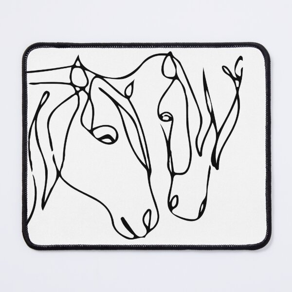 Item preview, Horses (black lines) designed and sold by didijuca.