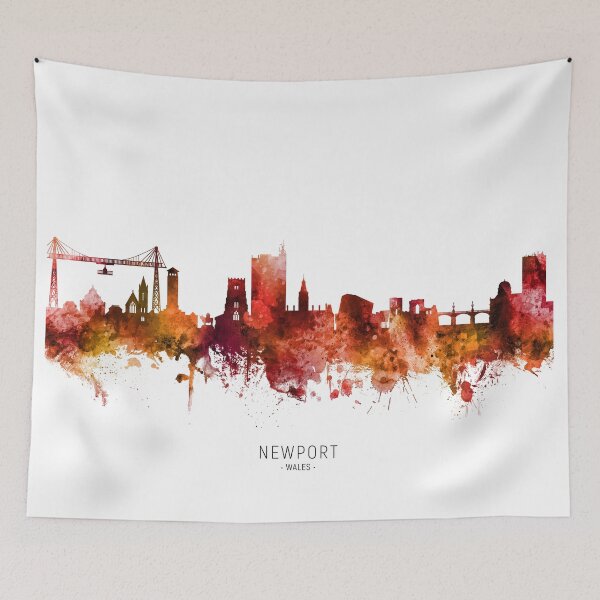 Artikelvorschau, Newport Wales Skyline entworfen und verkauft von ArtPrints.