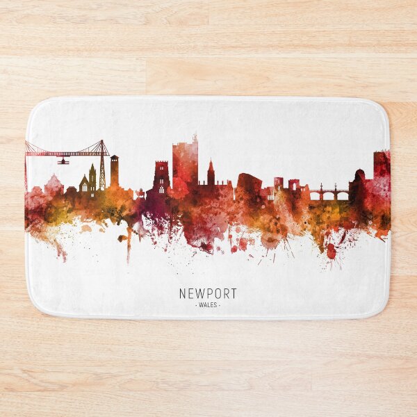 Item preview, Newport Wales Skyline designed and sold by ArtPrints.
