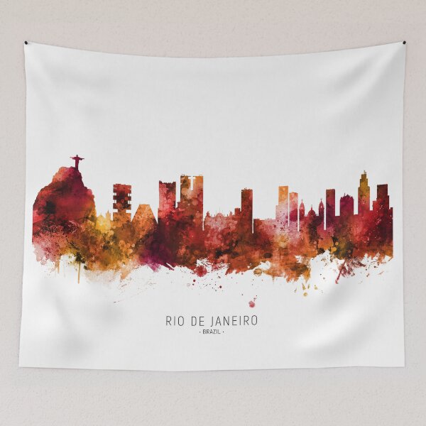 Item preview, Rio de Janeiro Brazil Skyline designed and sold by ArtPrints.