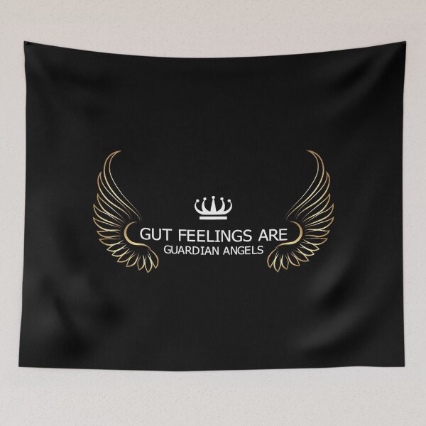 Item preview, gut feelings are guardian angels, designed and sold by damithez.