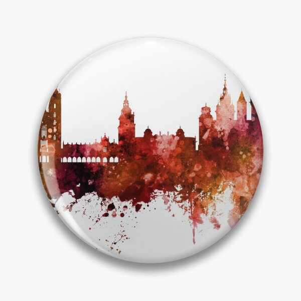 Item preview, Krakow Poland Skyline designed and sold by ArtPrints.