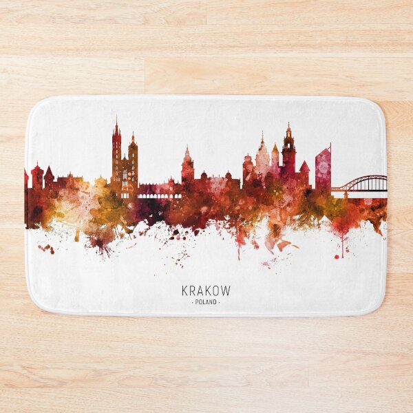 Item preview, Krakow Poland Skyline designed and sold by ArtPrints.