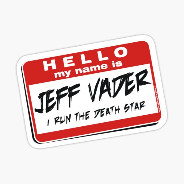 Vista previa del artículo con la obra «Soy Jeff Vader Ubicación de bolsillo», diseñado y vendido por Wislander.