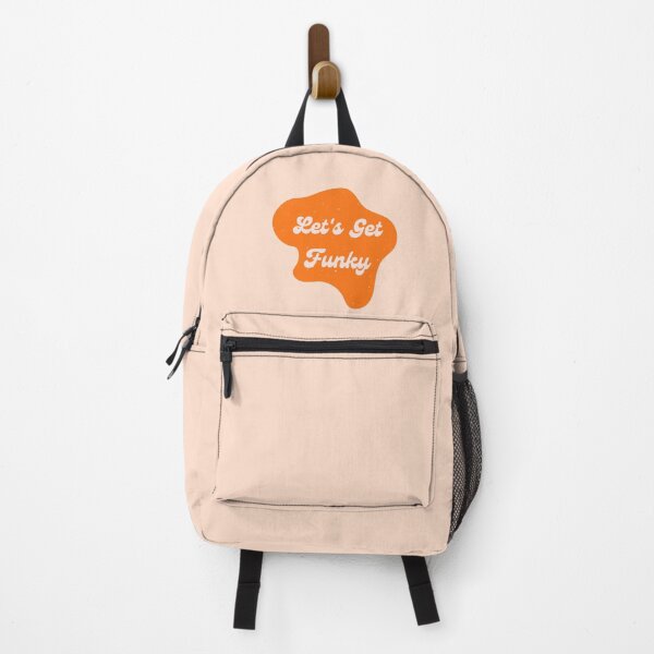Item preview, Let's Get Funky Retro Typography Graphic with Groovy Orange Splat designed and sold by mainsqueezemar.