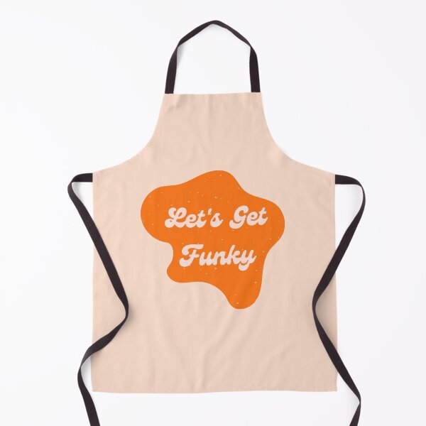 Item preview, Let's Get Funky Retro Typography Graphic with Groovy Orange Splat designed and sold by mainsqueezemar.