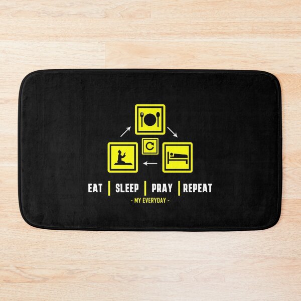 Item preview, eat sleep pray repeat meme funny - islamic quotes 3 designed and sold by EfenDesign.