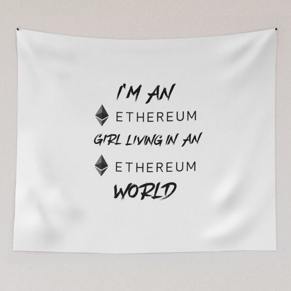 Item preview, Ethereum Girl T-Shirt designed and sold by Funny-Tees4U.