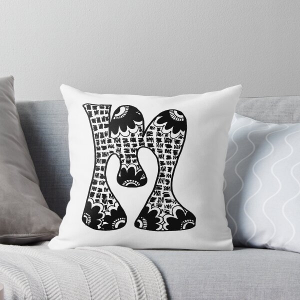 Item preview, Hipster Letter "M" Zentangle designed and sold by alexavec.