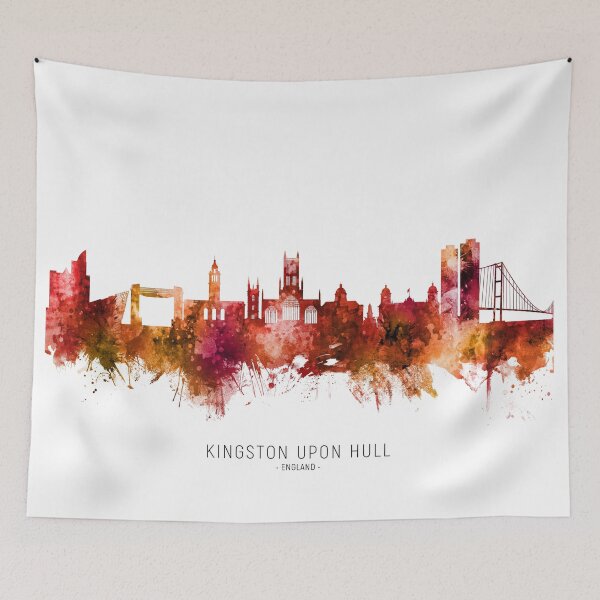 Item preview, Kingston upon Hull England Skyline designed and sold by ArtPrints.