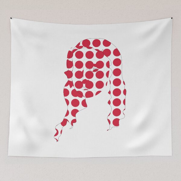 Item preview, red dotted face Lisa del Giocondo  Mona Lisa designed and sold by KARTICK DUTTA.