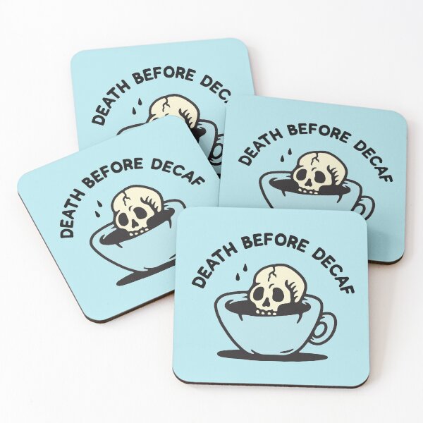 Item preview, DEATH BEFORE DECAF designed and sold by oldskooldesign.