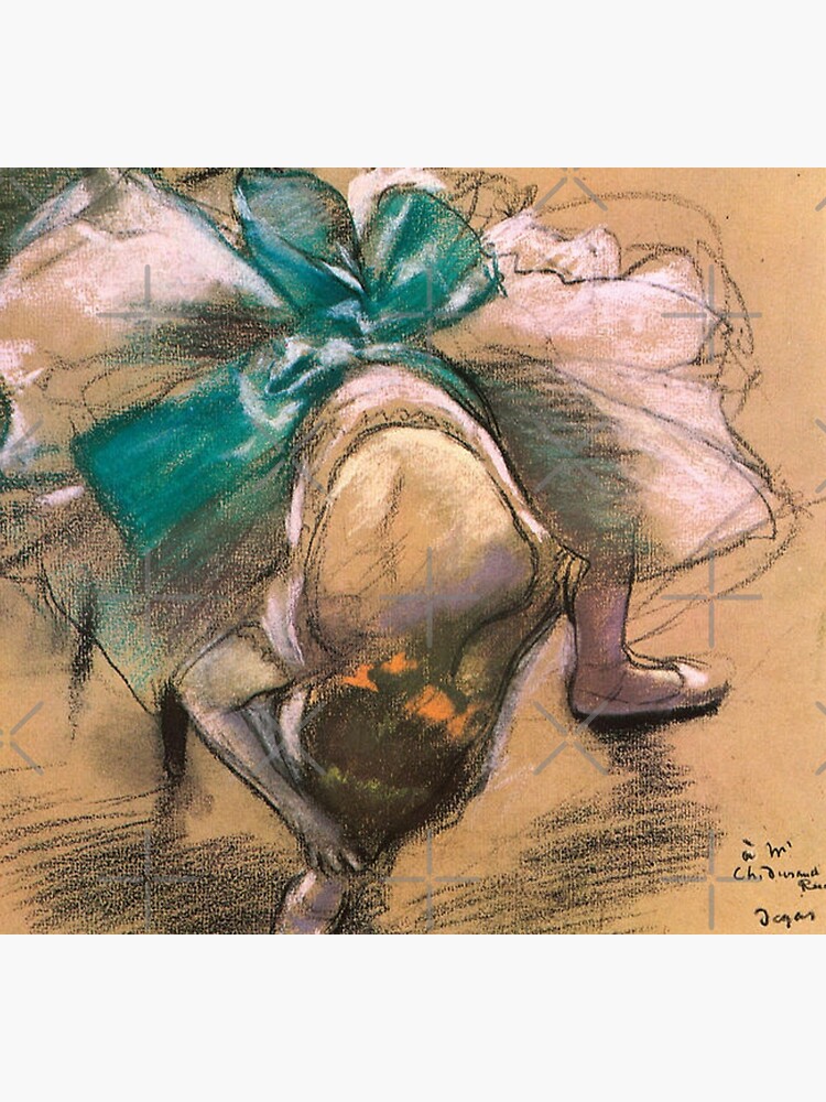 Dancer Tying Her Shoe Ribbons is a pastel by Edgar Degas Socks for Sale by  Bellathewilde