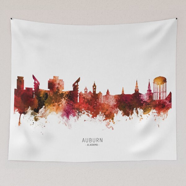 Item preview, Auburn Alabama Skyline designed and sold by ArtPrints.