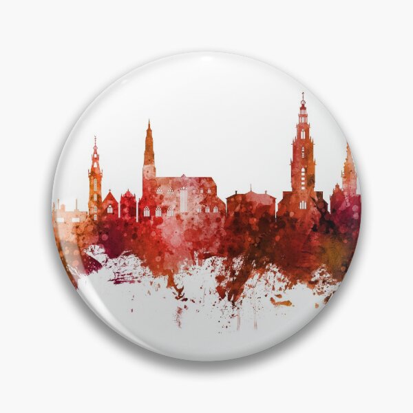 Item preview, Groningen The Netherlands Skyline designed and sold by ArtPrints.