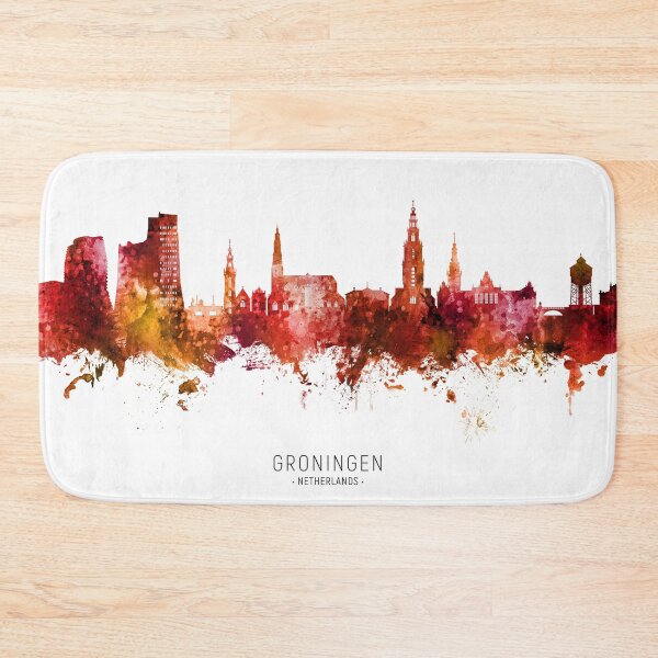 Item preview, Groningen The Netherlands Skyline designed and sold by ArtPrints.