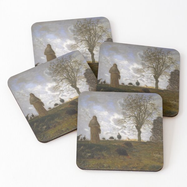 Item preview, Autumn Landscape with a Flock of Turkeys (1872–73) Jean-François Millet, Fine Art Digitally Remastered designed and sold by CoolArtGeek.