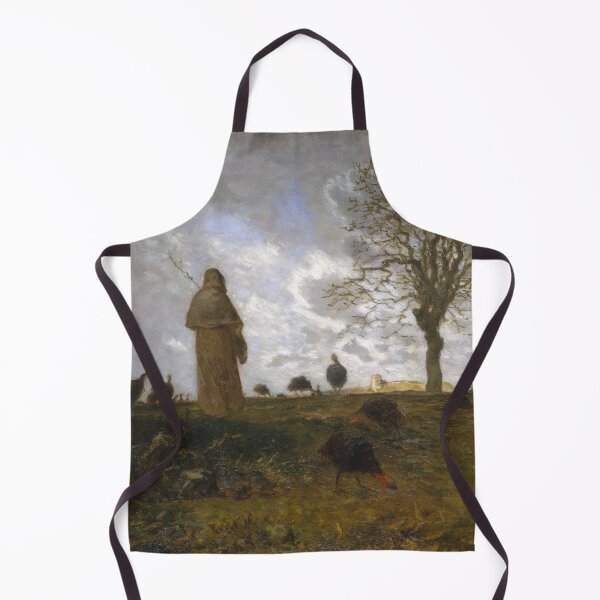 Item preview, Autumn Landscape with a Flock of Turkeys (1872–73) Jean-François Millet, Fine Art Digitally Remastered designed and sold by CoolArtGeek.
