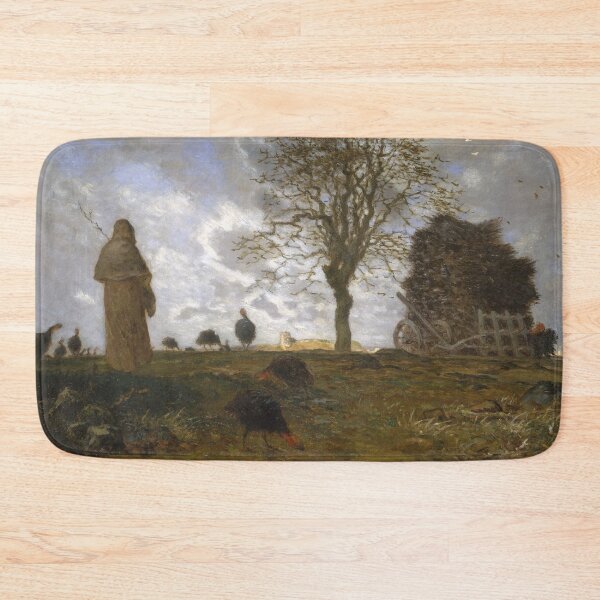 Item preview, Autumn Landscape with a Flock of Turkeys (1872–73) Jean-François Millet, Fine Art Digitally Remastered designed and sold by CoolArtGeek.