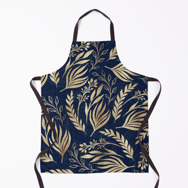Item preview, Classy Gold Foliage Botanical Blue Design designed and sold by InovArtS.
