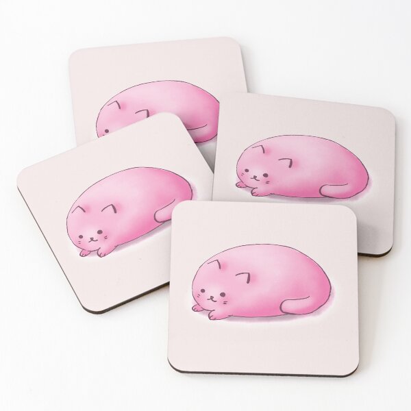 Item preview, Cute Kawaii Pink Mochi Cat Design For Mochi  and Cat Lovers designed and sold by NightGleam.