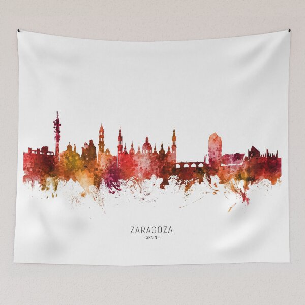 Item preview, Zaragoza Spain Skyline designed and sold by ArtPrints.