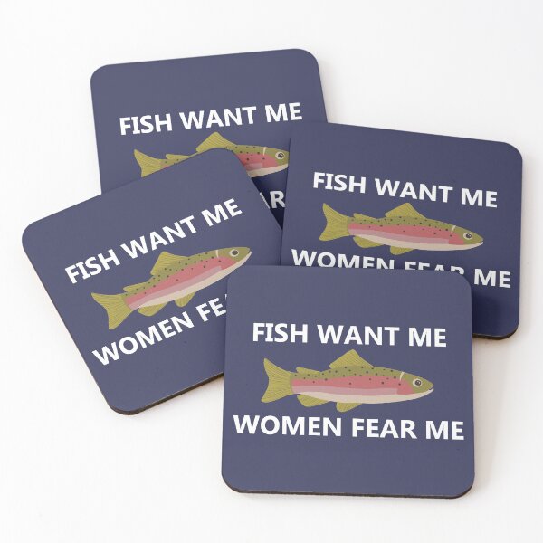 Item preview, Fish Want Me, Women Fear Me (White) designed and sold by Mary McHarg.