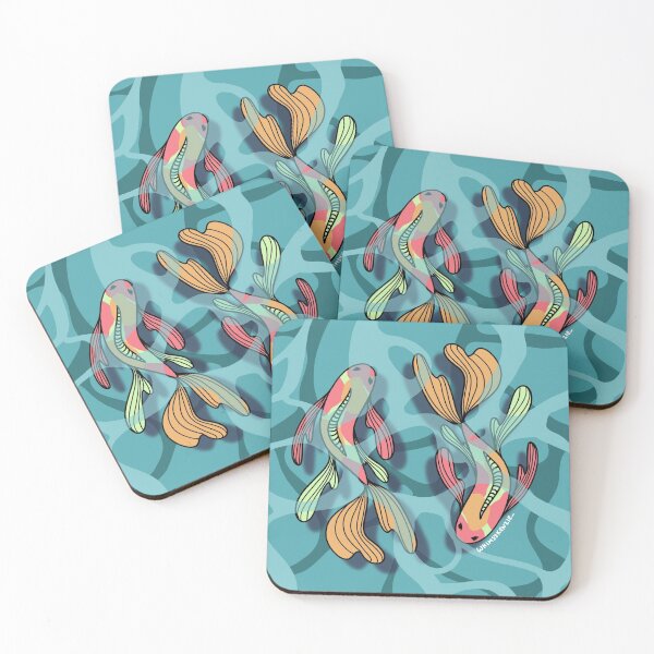 Item preview, pink and orange koi pond designed and sold by McKenzie Balderrama.
