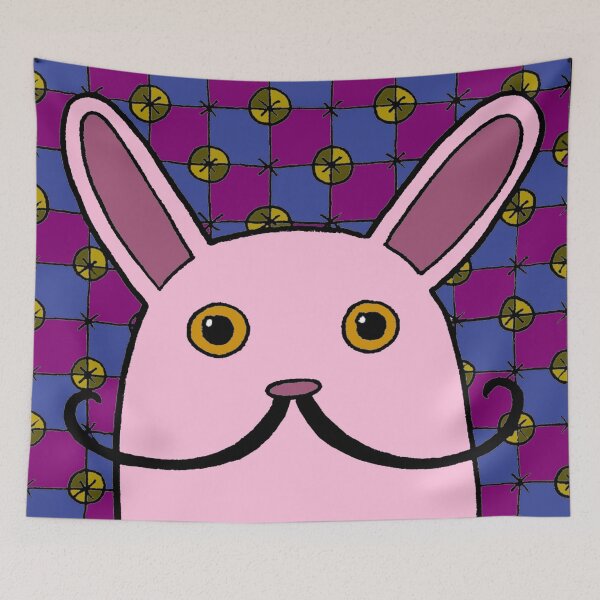 Item preview, Pink Monster with Mustache designed and sold by SquashBlossom1.