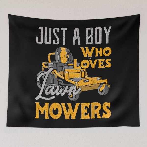 Item preview, Lawn Mowing Just a Boy who Loves Mowers Gardener designed and sold by tommyrbarke23.