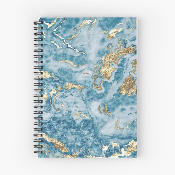 Item preview, Turquoise Blue & Gold Marble  designed and sold by newburyboutique.