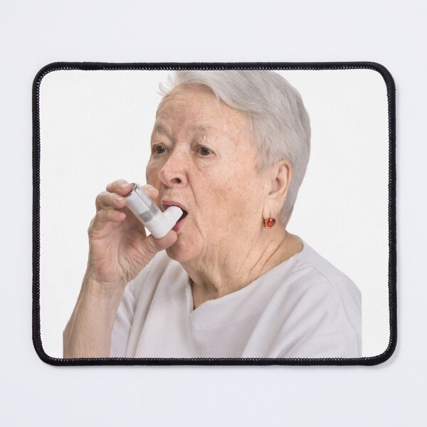 Item preview, Old Lady with Inhaler designed and sold by sophiapetrillo.