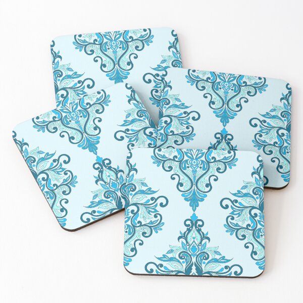 Item preview, Seamless Paisley Repeat Pattern - Light Blue designed and sold by SemDesigns1.