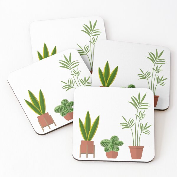 Item preview, 3 illustrated house plants designed and sold by WietskeWelten.