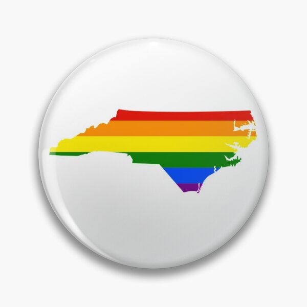 Item preview, North Carolina State Outline - Pride Flag designed and sold by kararoberts.