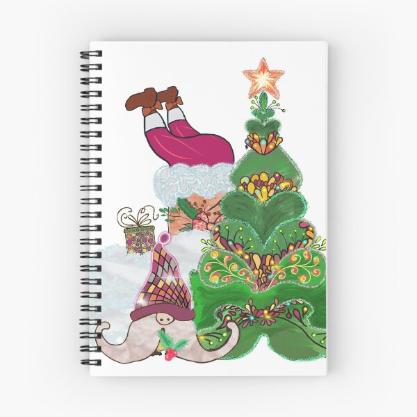 Aperçu de l'œuvre Graphique de Noël, arbre de Noël, père noël et cadeaux créée et vendue par Epic Splash Creations.