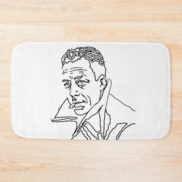 Item preview, Albert Camus Fine Line Art Portrait designed and sold by Awesomeness Store.