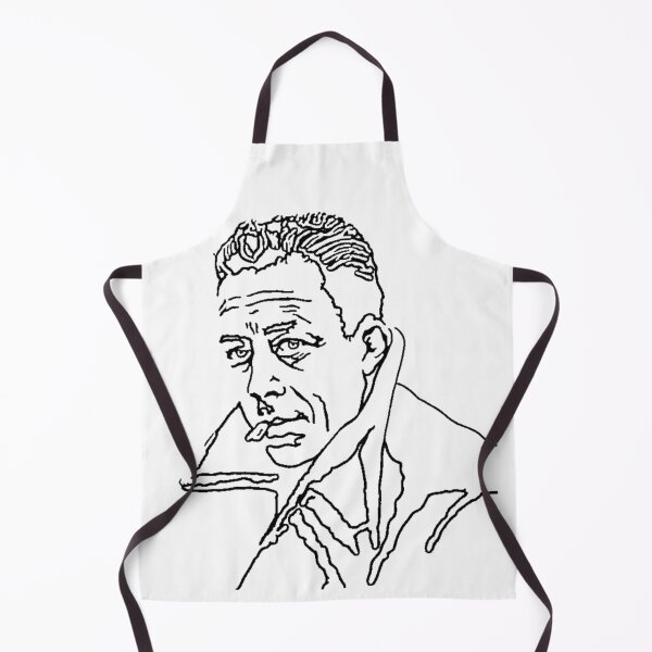Item preview, Albert Camus Fine Line Art Portrait designed and sold by Awesomeness Store.